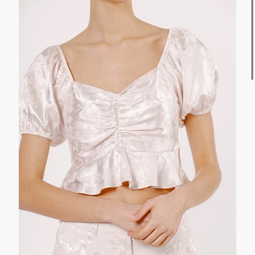 LIGHT PINK PEPLUM TOP